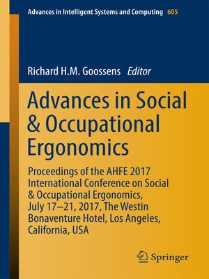 cover image of Advances in Social & Occupational Ergonomics